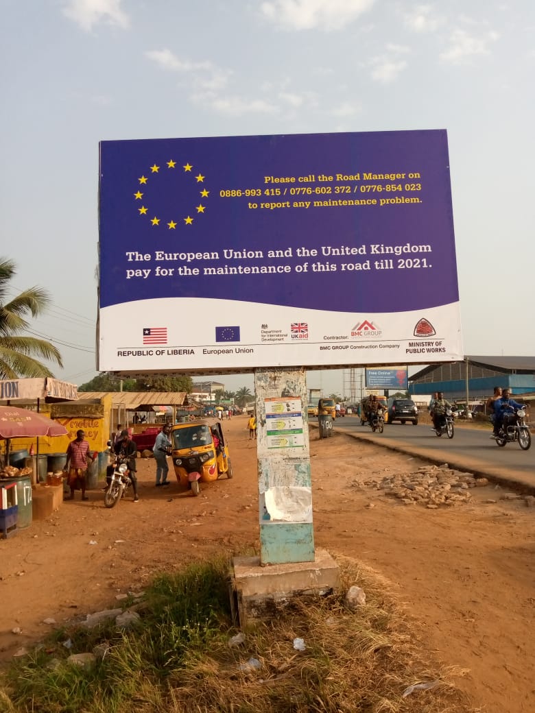 Large format printed banner produced by King Sign & Design in Monrovia