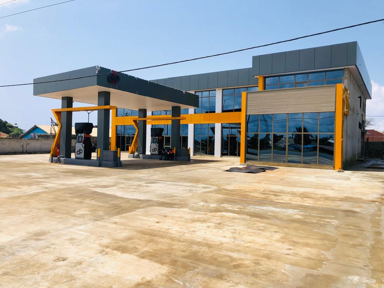 Completed Determine Petroleum fuel station at Duazon Market on the RIA Highway, Liberia